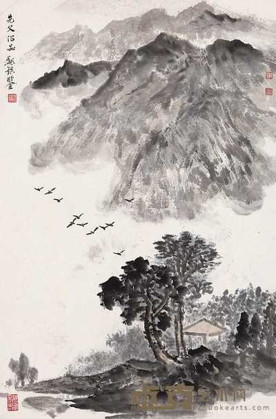 魏紫熙 山水 镜心 69×46cm